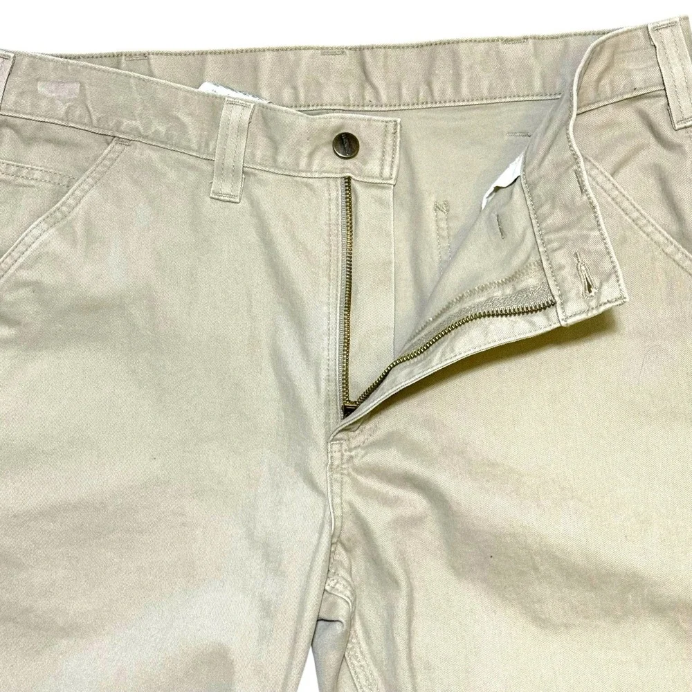 Carhartt Men's 36x30 Relaxed Fit Painter Pants Beige Thick Cotton‎ Workwear